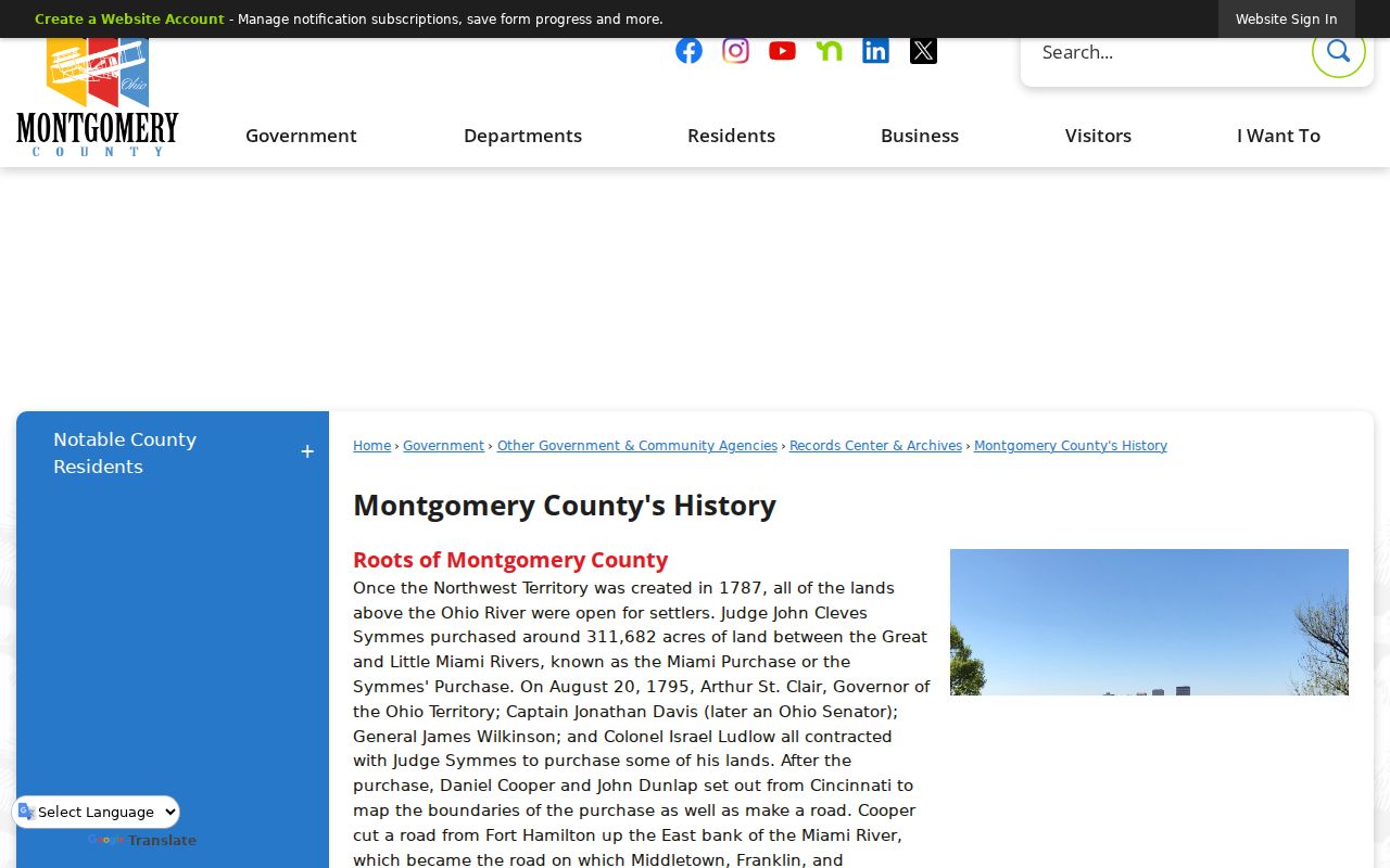 Kettering city directory Montgomery County history context