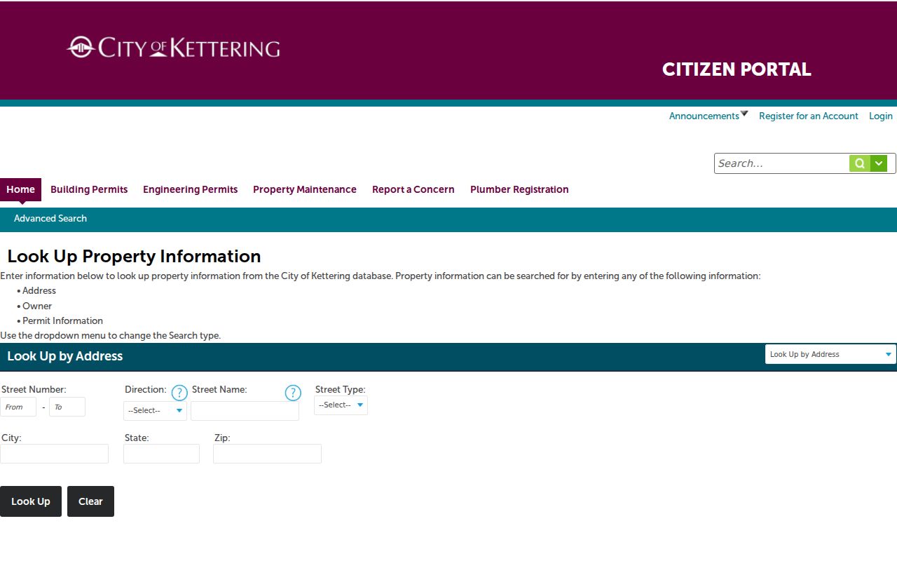 Kettering street directory Access Kettering property lookup